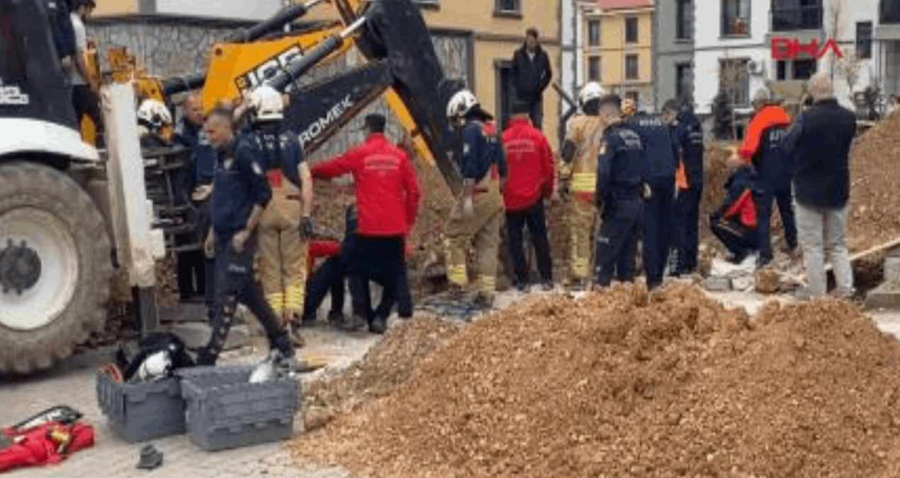 Manisa’da Kanalizasyon Çalışmasında Göçük: 1 İşçi Toprağın Altında Kaldı